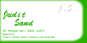 judit sand business card